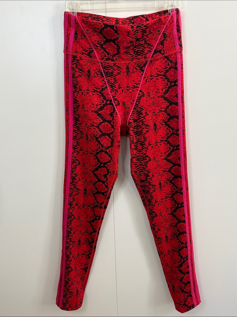 IVY PARK Red & Pink Snake-Print Leggings S